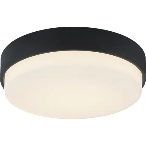 Quintz LED 14.5 inch Matte Black Flush Mount Ceiling Light