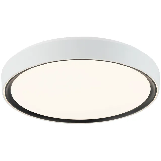 Alamus LED 19.13 inch Aged Gold Brass and White Flush Mount Ceiling Light