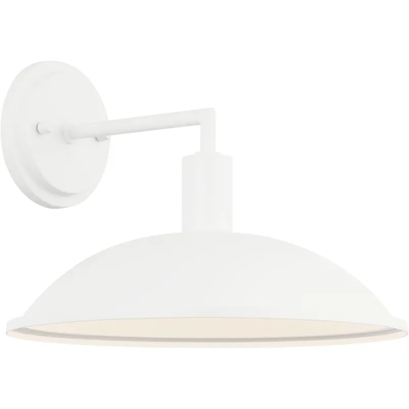 Farmley 1 Light 12 inch Matte White Wall Sconce Wall Light