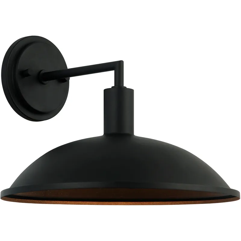 Farmley 1 Light 12 inch Matte Black Wall Sconce Wall Light