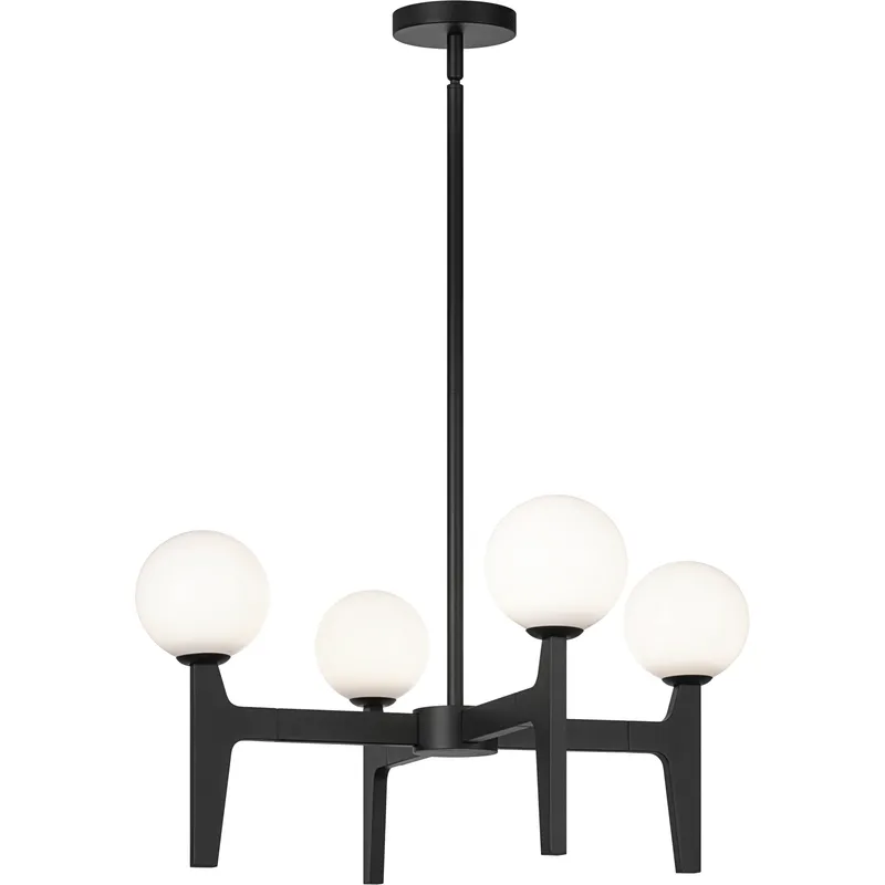 Scriben LED 24 inch Matte Black Pendant Ceiling Light