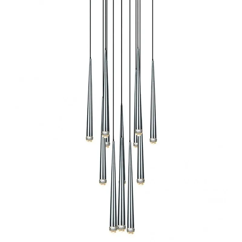 Renaie LED 23.63 inch Chrome Pendant Ceiling Light