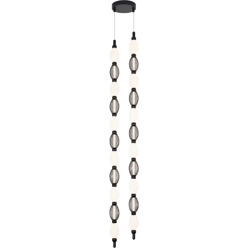 Tentacles LED 9.38 inch Black Pendant Ceiling Light