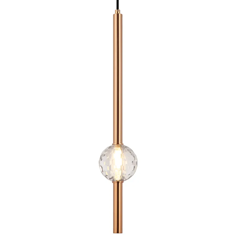 Windchimer LED 3.88 inch Aged Gold Brass Pendant Ceiling Light