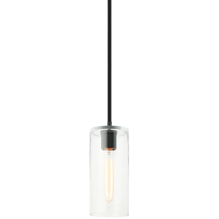 Lincoln 1 Light 4.75 inch Matte Black Pendant Ceiling Light