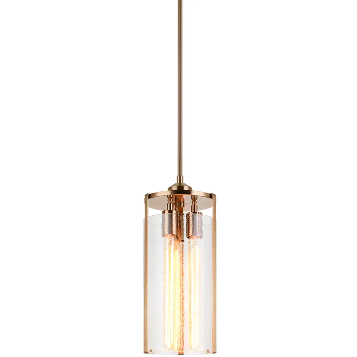 Bayou 3 Light 7.13 inch Aged Gold Brass Pendant Ceiling Light