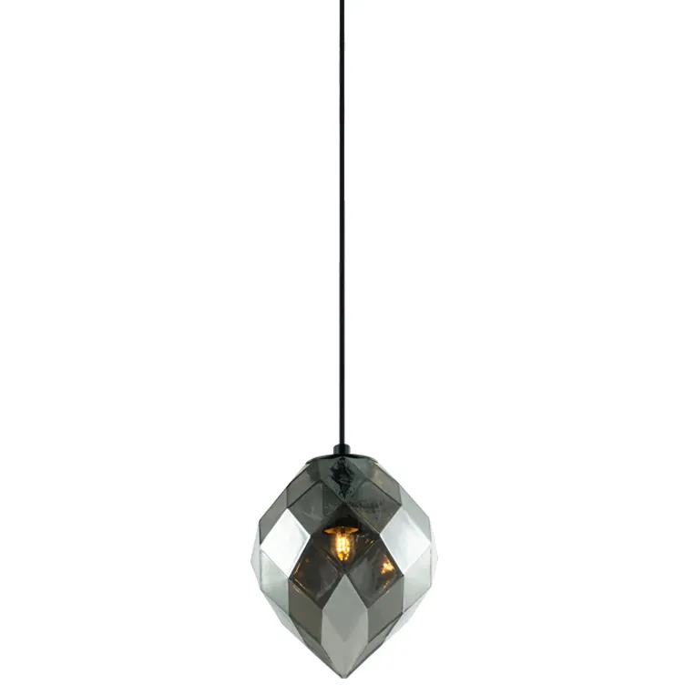 Gemma 1 Light 5.5 inch Smoke Pendant Ceiling Light