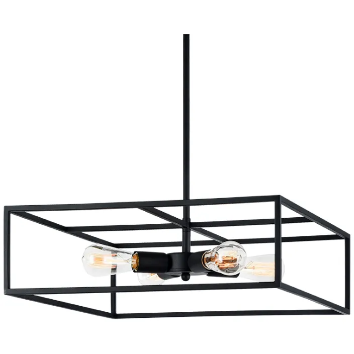 Candid 4 Light 16.25 inch Rusty Black Pendant Ceiling Light