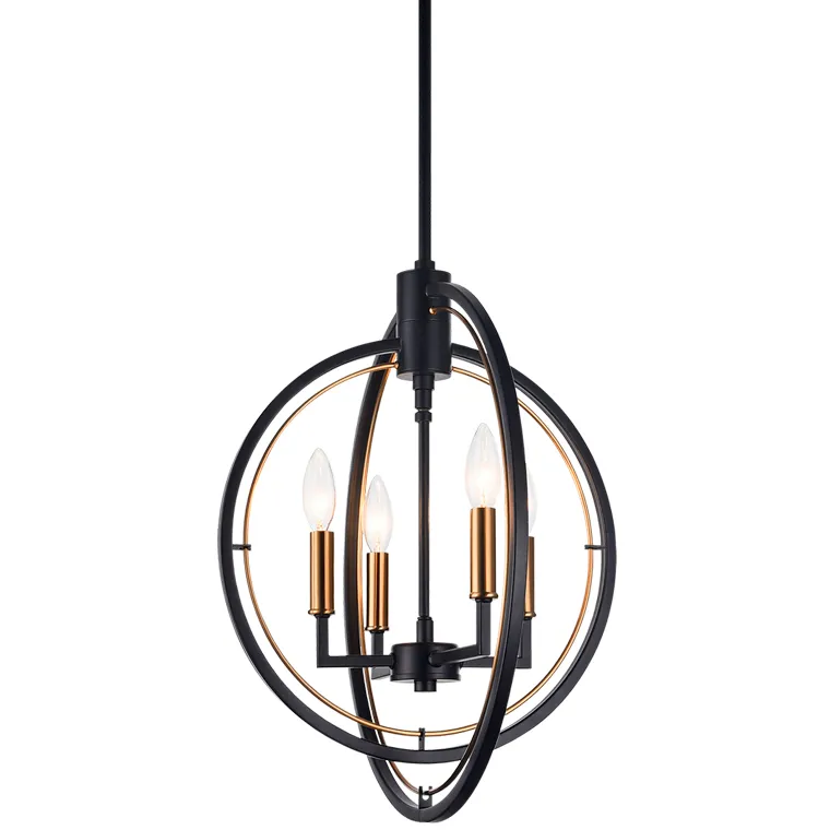 Odyssey 4 Light 18.38 inch Black Pendant Ceiling Light