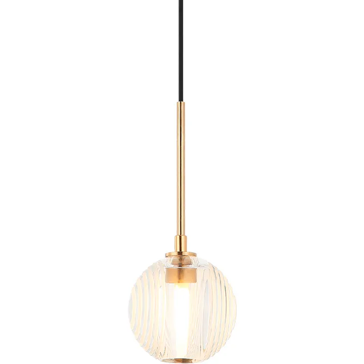 Jemyca 1 Light 4.75 inch Aged Gold Brass Pendant Ceiling Light in Aged Gold Brass and Clear