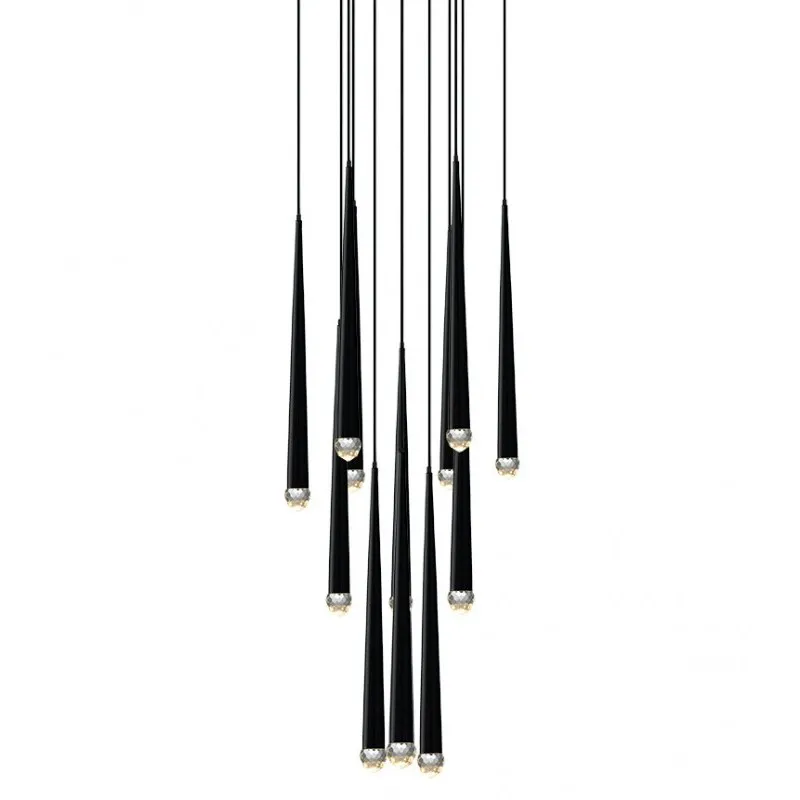 Renaie LED 23.63 inch Matte Black Pendant Ceiling Light