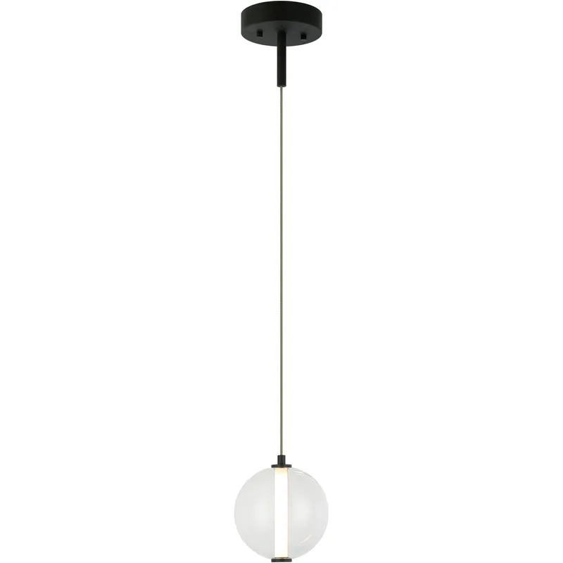 Belange LED 6 inch Matte Black Pendant Ceiling Light