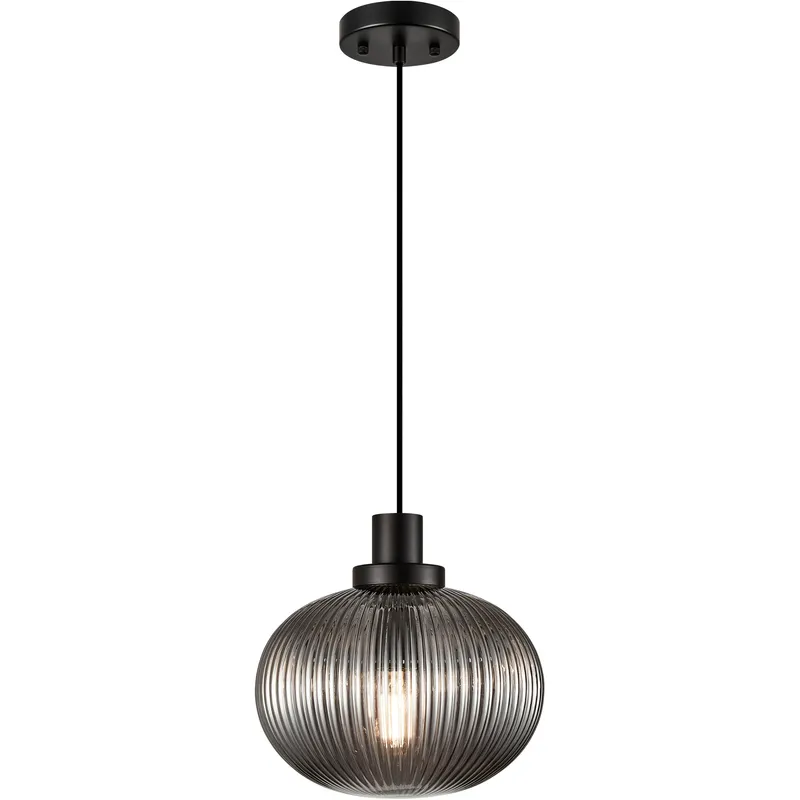 Charismo 1 Light 11 inch Black Pendant Ceiling Light