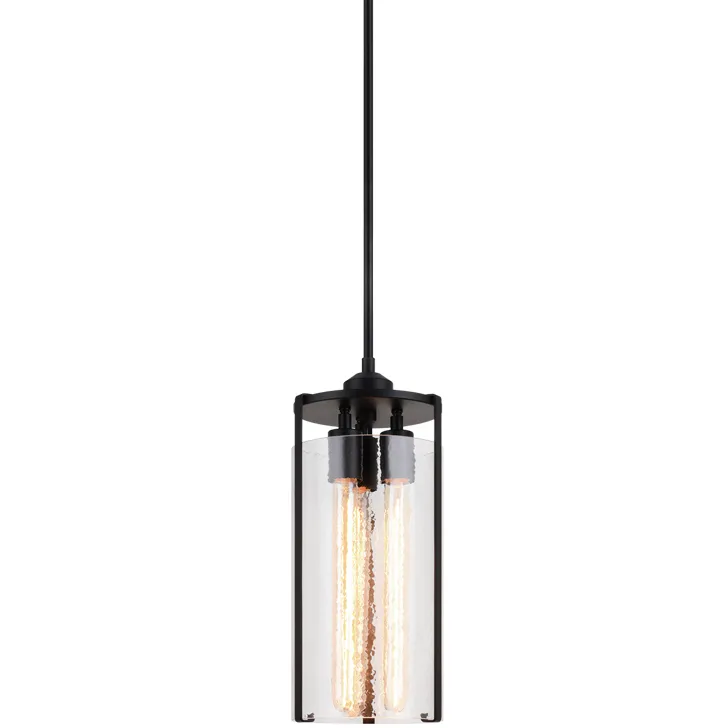 Bayou 3 Light 7.13 inch Black Pendant Ceiling Light