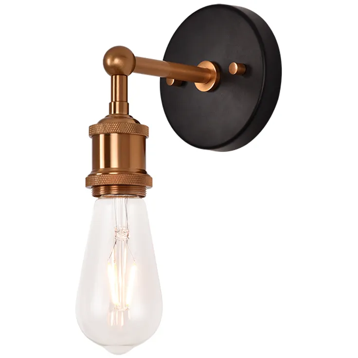 Bulstrode's Workshop 1 Light 4.5 inch Aged Gold Brass Wall Sconce Wall Light
