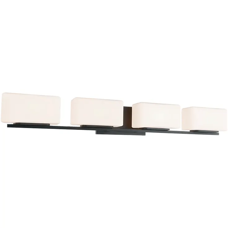 Chiclet 4 Light 34 inch Matte Black Wall Sconce Wall Light