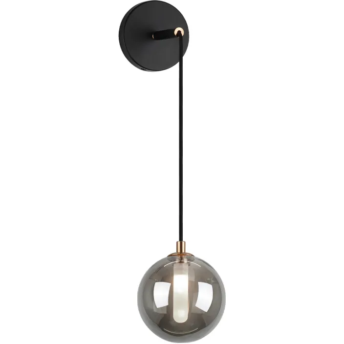 Magma 1 Light 5.88 inch Smoke Wall Sconce Wall Light