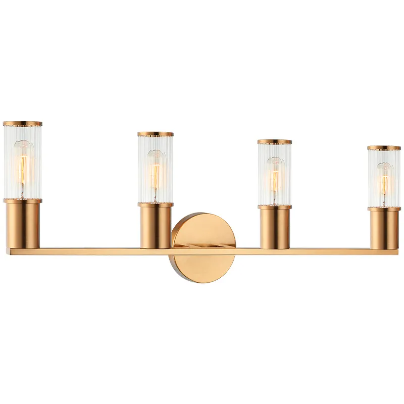 Klarice 4 Light 25.88 inch Aged Gold Brass Wall Sconce Wall Light