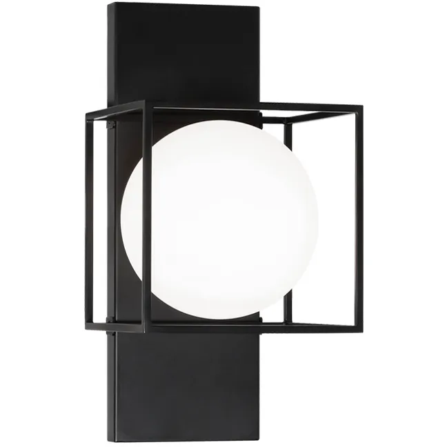 Squircle 1 Light 6.75 inch Black Wall Sconce Wall Light