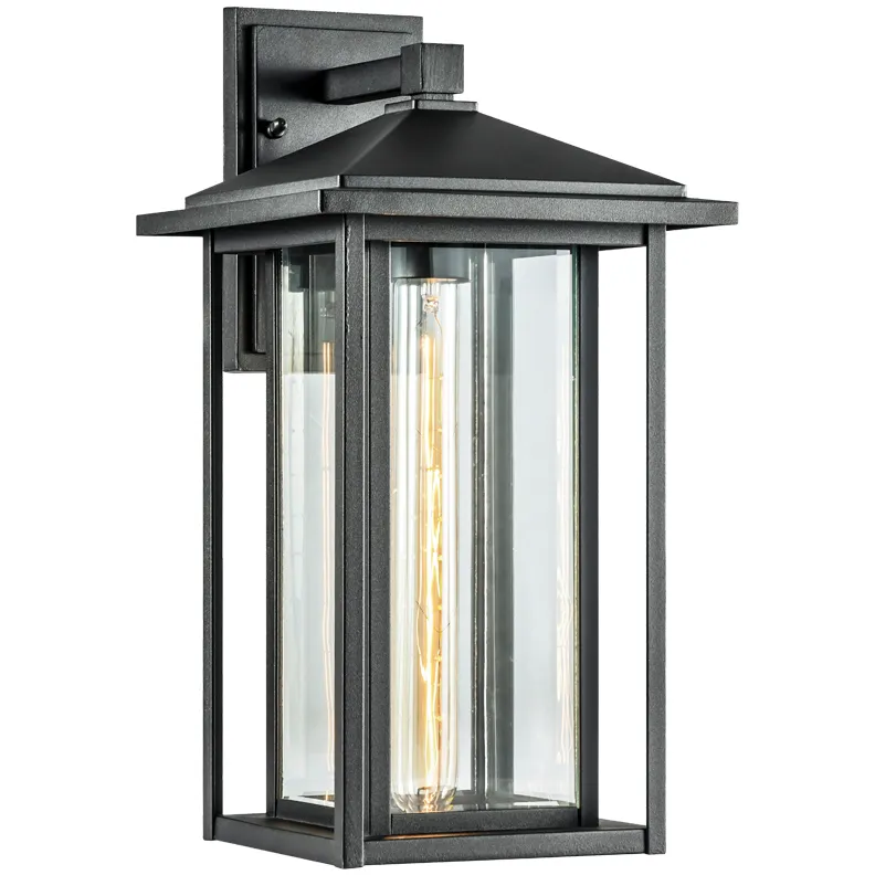 Caldwell 1 Light 17.13 inch Matte Black Outdoor Wall Light