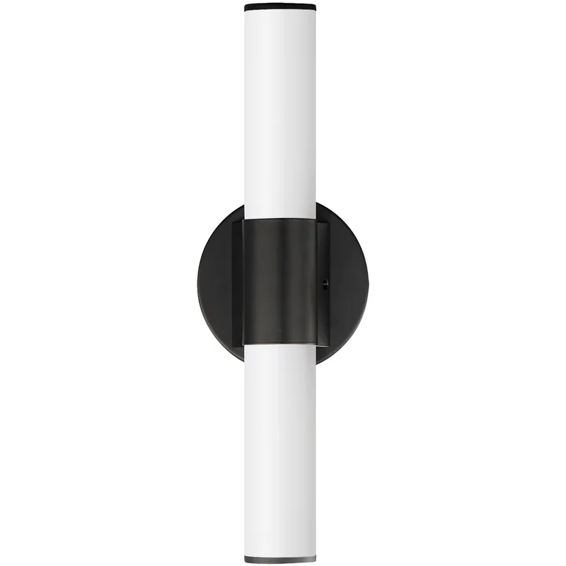 Tubo LED 18 inch Black Bath Vanity Wall Light