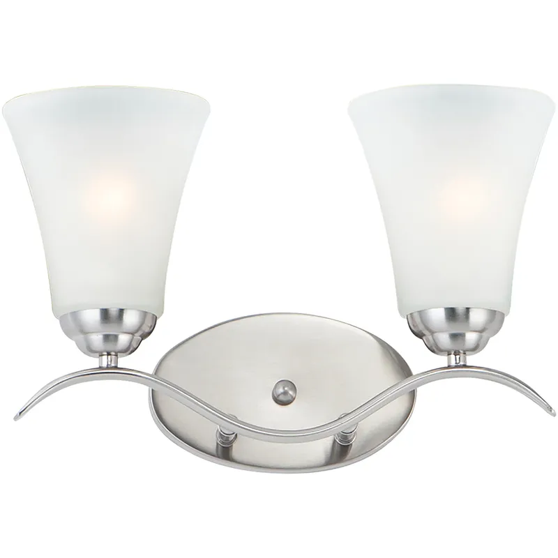 Vital 2 Light 14.5 inch Satin Nickel Bath Vanity Wall Light