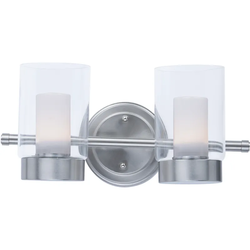 Mod LED 14.25 inch Satin Nickel Bath Vanity Wall Light