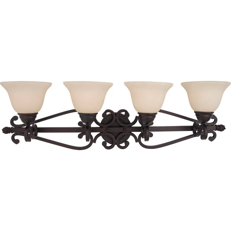 Manor 4 Light 37 inch Oil Rubbed Bronze Bath Vanity Wall Light