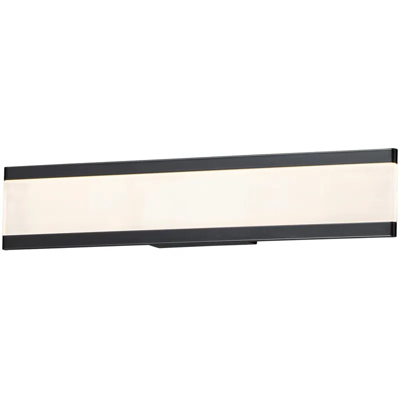 Visor LED 24 inch Black Bath Vanity Wall Light