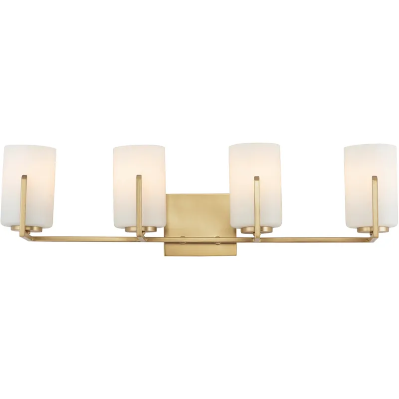 Dart 4 Light 29.75 inch Natural Aged Brass Bath Vanity Wall Light