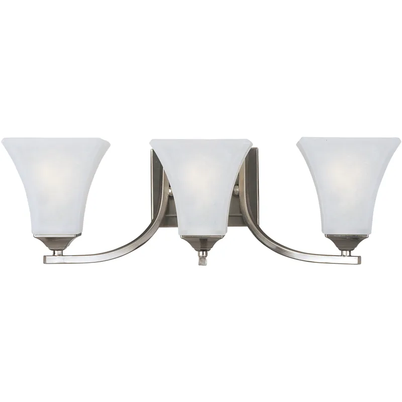 Aurora 3 Light 21.5 inch Satin Nickel Bath Vanity Wall Light