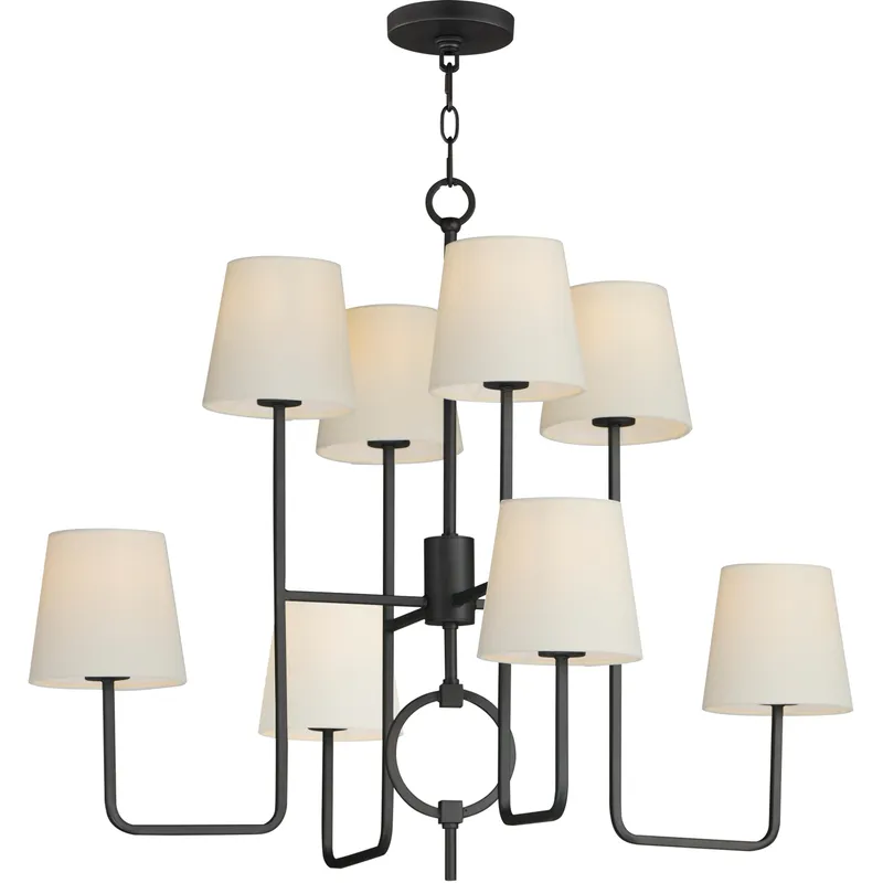 Paoli 8 Light 34 inch Charcoal Bronze Multi-Tier Chandelier Ceiling Light