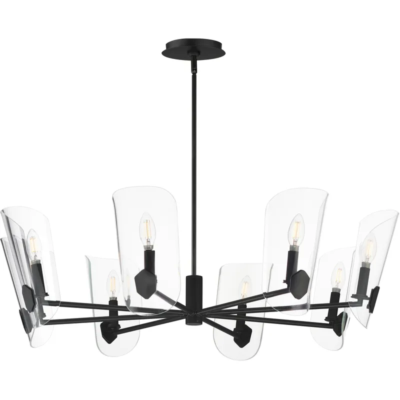 Armory 8 Light 35.75 inch Black Chandelier Ceiling Light