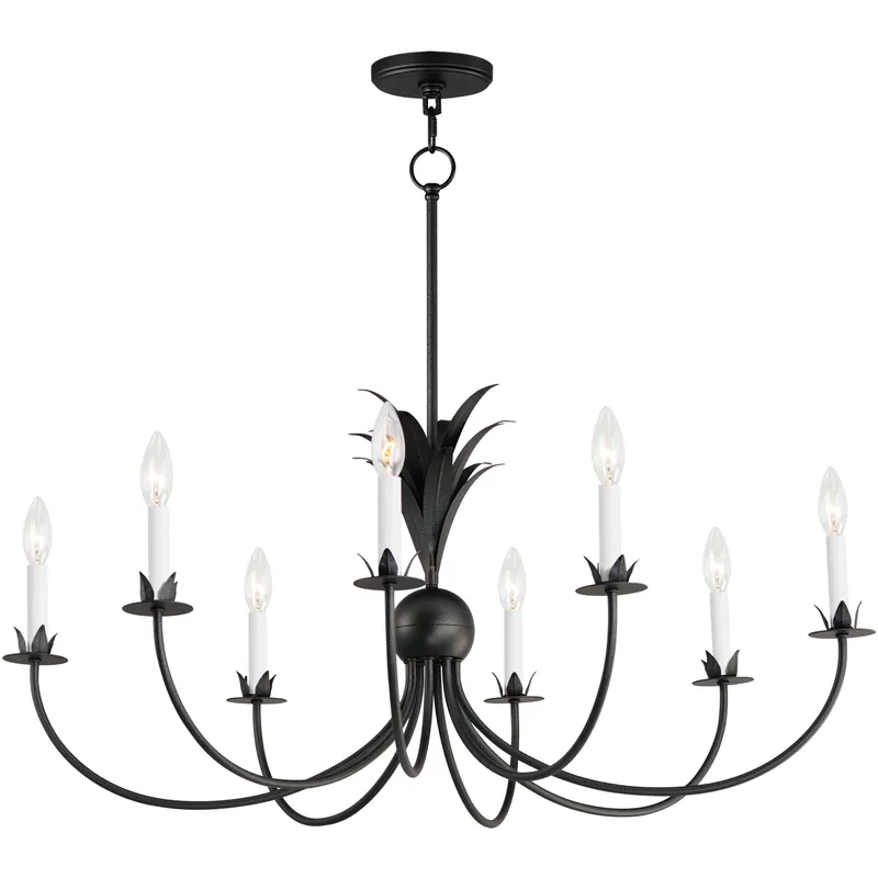 Paloma 8 Light 36 inch Anthracite Chandelier Ceiling Light