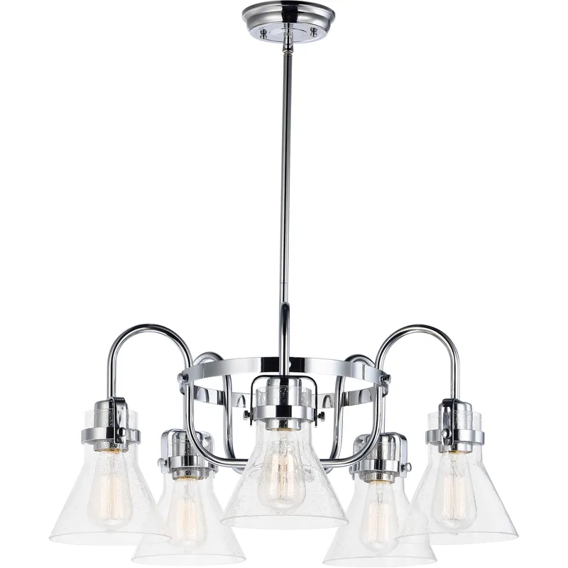 Seafarer 5 Light 23.75 inch Oil Rubbed Bronze Single-Tier Chandelier Ceiling Light in Incandescent Bulb Not Included