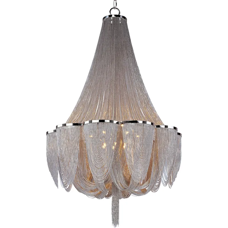 Chantilly LED 34 inch Polished Nickel Entry Foyer Pendant Ceiling Light