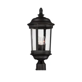 Maxim Lighting Dover Die Cast 3-Light Medium Outdoor Pole/Post Lantern - 120V - Bronze