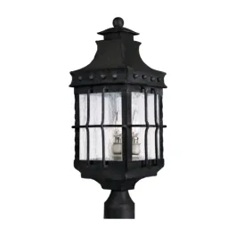 Maxim Lighting Nantucket 3-Light Outdoor Pole/Post Lantern - 120V - Country Forge