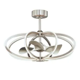 Maxim Lighting Solstice 8-Light Wifi-Enabled LED Fandelight - CCT Tunable - 120V - Satin Nickel
