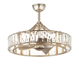 Maxim Lighting Odeon 8-Light Wifi-Enabled Fandelight - 120V - Golden Silver