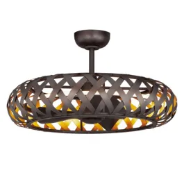 Maxim Lighting Weave Wifi-Enabled LED Fandelight - 3000K - 120V - Bronze Gilt / Gold