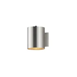 Maxim Lighting Outpost 1-Light 6" x 7" Outdoor Wall Sconce - Photocell - 120V - Brushed Aluminum