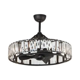 Maxim Lighting Odeon 8-Light Wifi-Enabled Fandelight - 120V - Black