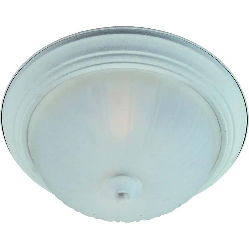 Essentials - 583x 3 Light 15.5 inch Textured White Flush Mount Ceiling Light