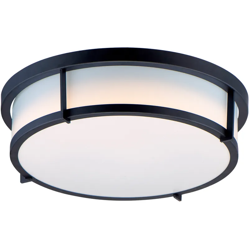 Rogue 2 Light 13 inch Black Flush Mount Ceiling Light