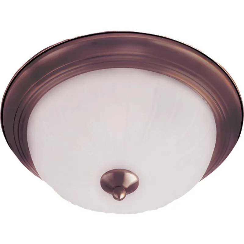 Essentials - 583x 3 Light 15.5 inch Oil Rubbed Bronze Flush Mount Ceiling Light