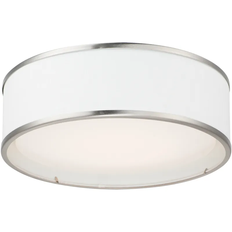 Prime LED 16 inch Satin Nickel Flush Mount Ceiling Light