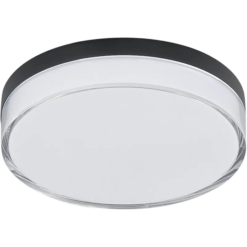 Edge LED 7 inch Black Flush Mount Ceiling Light