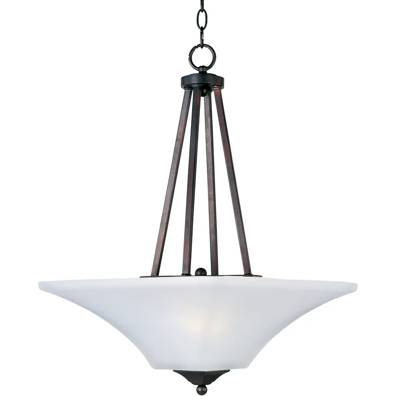 Aurora 2 Light 16 inch Oil Rubbed Bronze Invert Bowl Pendant Ceiling Light