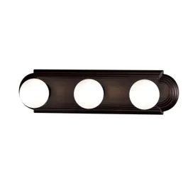Maxim Lighting Essentials 3-Light Racetrack Vanity Light - 120V - Oil Rubbed Bronze